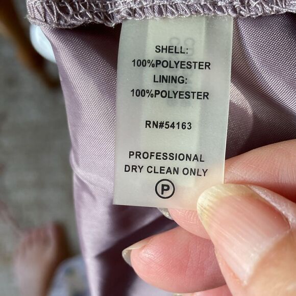 Calvin Klein Strapless Sweetheart Neckline Lined Mauve Dress Size 2 New - Picture 10 of 10